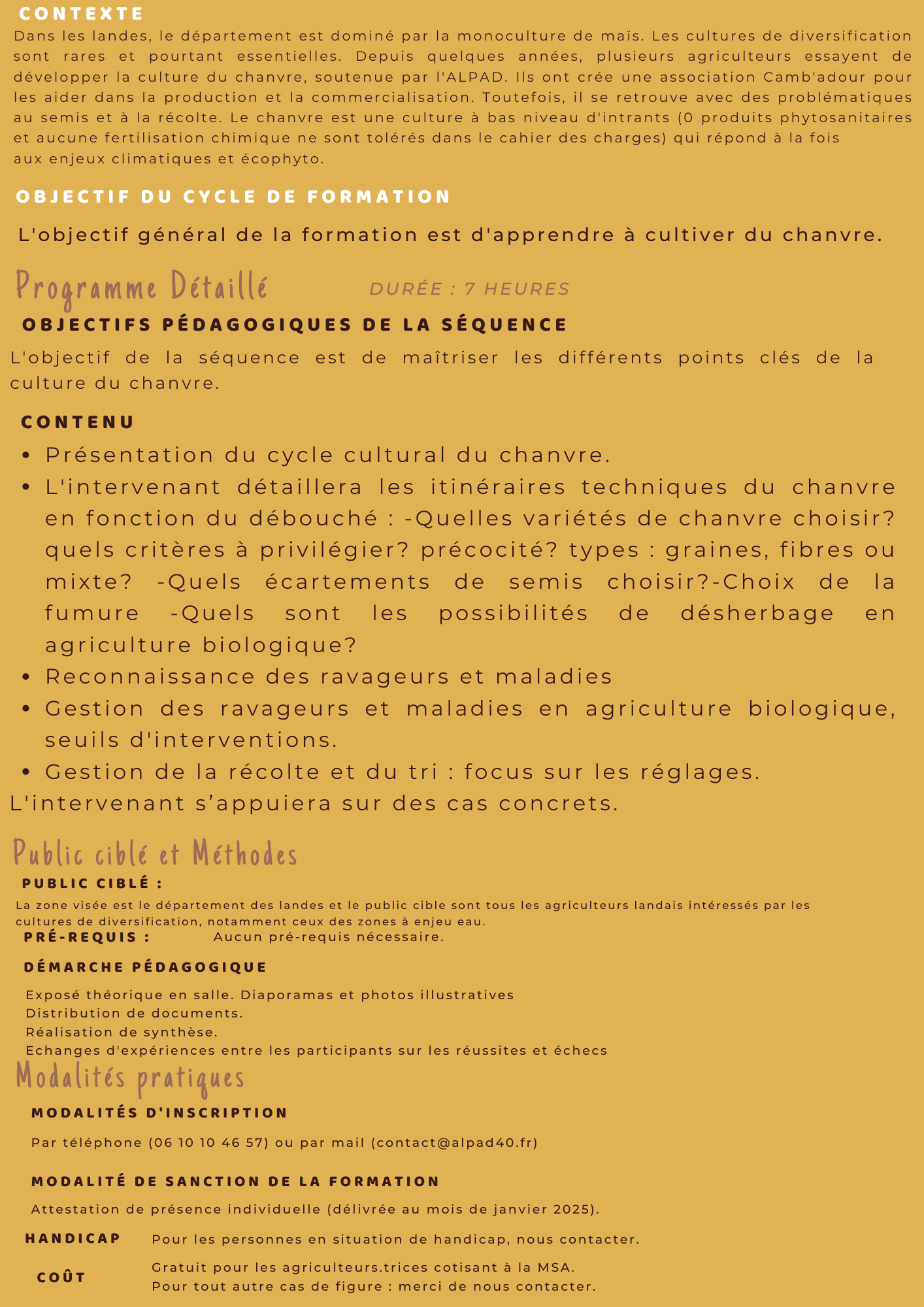 Maîtriser la culture du chanvre1